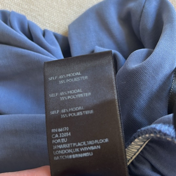 Urban Outfitters Blue Jumpsuit Tuta UO Blu Molly Cupro Culotte Women’s Size XS‎ - Picture 6 of 11